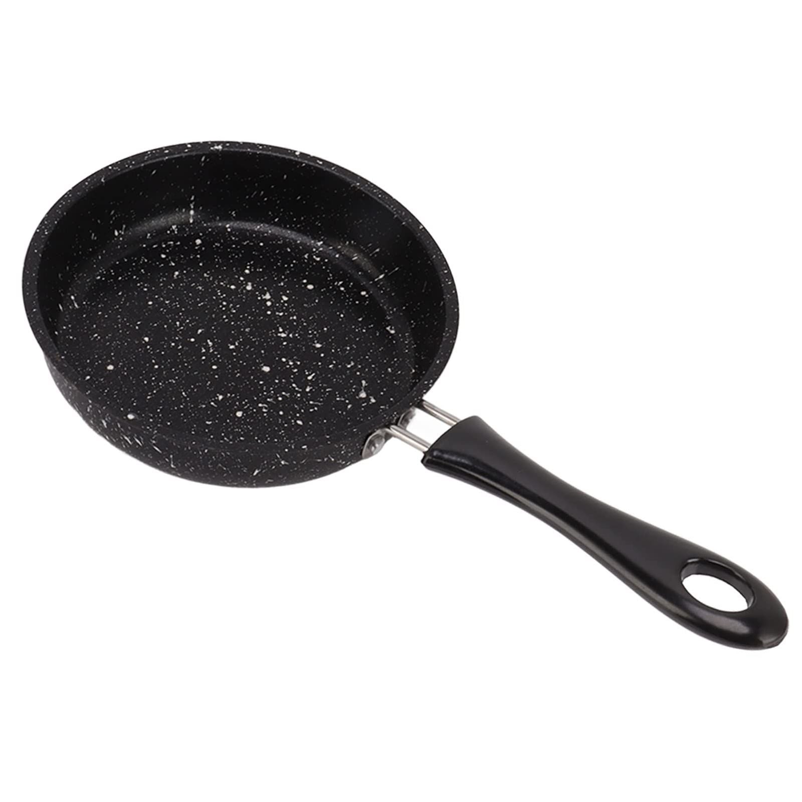 Stainless Steel & ABS Frying Pan, Nonstick Fry Pan, Bacon Steak Onion Skillet, Healthy Stainless Steel & ABS Cookware (12cm)
