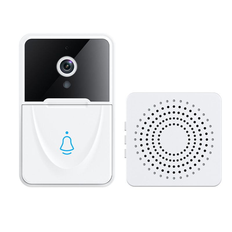 White Smart Video Wireless Camera Doorbell, 3 in 1 Doorbell, Surveillance, Video, HD Night Vision Home Smart Security Doorbell