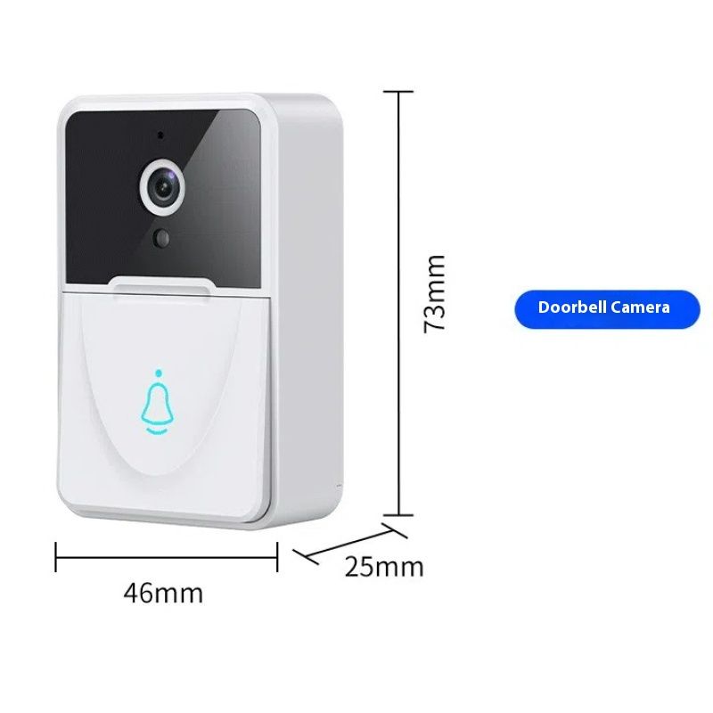 White Smart Video Wireless Camera Doorbell, 3 in 1 Doorbell, Surveillance, Video, HD Night Vision Home Smart Security Doorbell