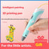 Blue 3D Printing Pen with Display - Includes 3D Pen, 3 Starter Colors of PLA Filament, and Charger（18.5 * 4.5 * 3cm）