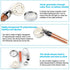 LED Shower Head Color Changing,  Handheld Shower Head High Pressure Water Saving Spray Showerhead Light Up Detachable Ionic