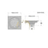 Bathroom Shower Drainer,Floor Drain, 1pc Floor Drain Black Brass 4 Inch Square Linear Shower Drain Bathroom Balcony(Color : Black)