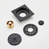 Bathroom Shower Drainer,Floor Drain, 1pc Floor Drain Black Brass 4 Inch Square Linear Shower Drain Bathroom Balcony(Color : Black)