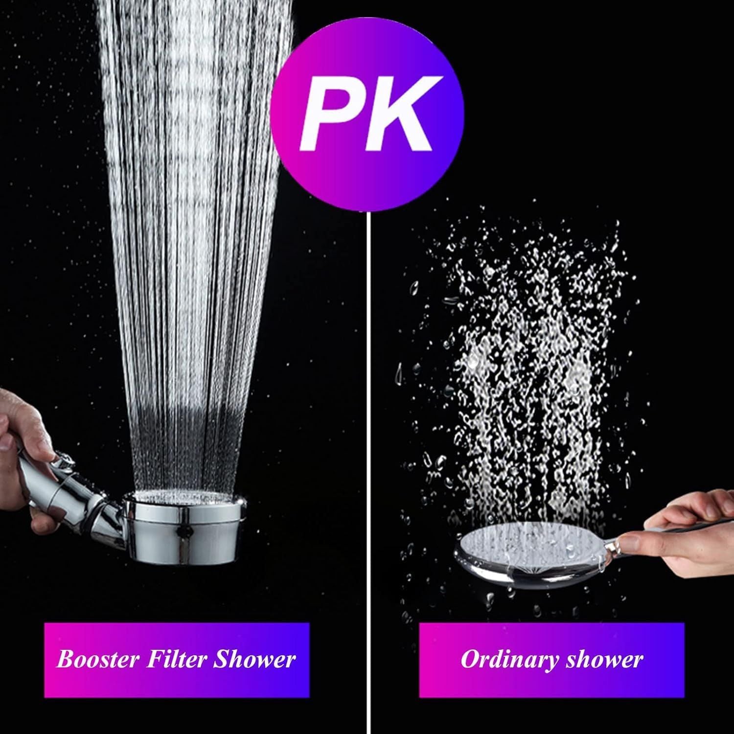 Shower Head,Handheld Shower Shower Head High-Pressure Filter Handheld Showe Enhanced Water Pressure