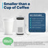 Mini  Powered Air Purifier. Ultra Portable (5.2in tall, 6.7 ounces), Ultra Quiet. for Travel, In-Car and Desktop (White)