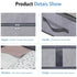 Foldable Underbed Bags 2 Pack - Blankets Clothes Comforters Storage Bag Breathable Zippered Organizer for Bedroom