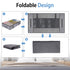 Foldable Underbed Bags 2 Pack - Blankets Clothes Comforters Storage Bag Breathable Zippered Organizer for Bedroom