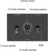 3.5mm Stereo Audio Switch Audio Switcher Passive Speaker Headphone Manual Selector Splitter Box Audio Sharing