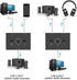 3.5mm Stereo Audio Switch Audio Switcher Passive Speaker Headphone Manual Selector Splitter Box Audio Sharing
