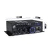Audio Power Amplifier Stereo Speaker BluetoothAmp Receiver with Power Supply,Remote Control,FM Antenna for Car Home Bar Party