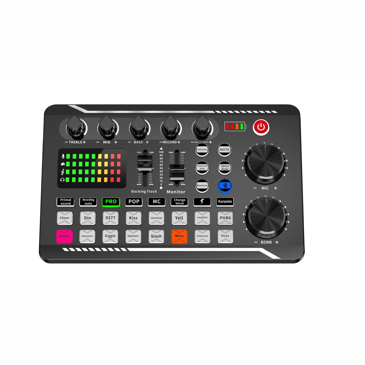 Soundboard,Sound Effects Board,Sound Board,Sound Mixer Board,Bluetooth-Compatible Sound Card with Multiple Sound Effects
