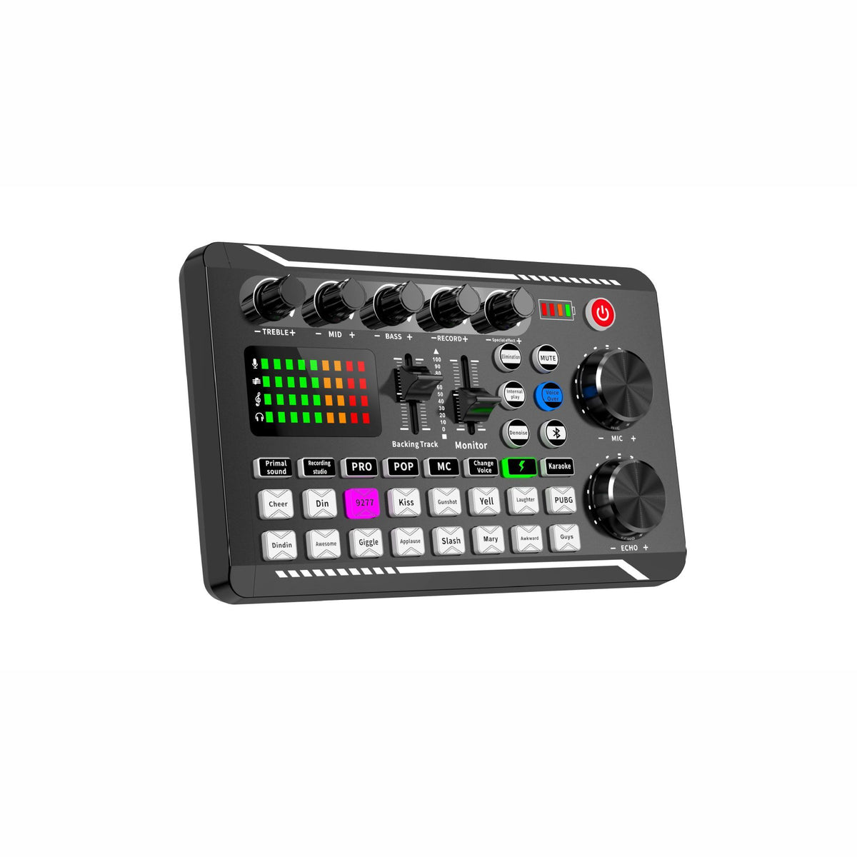 Soundboard,Sound Effects Board,Sound Board,Sound Mixer Board,Bluetooth-Compatible Sound Card with Multiple Sound Effects