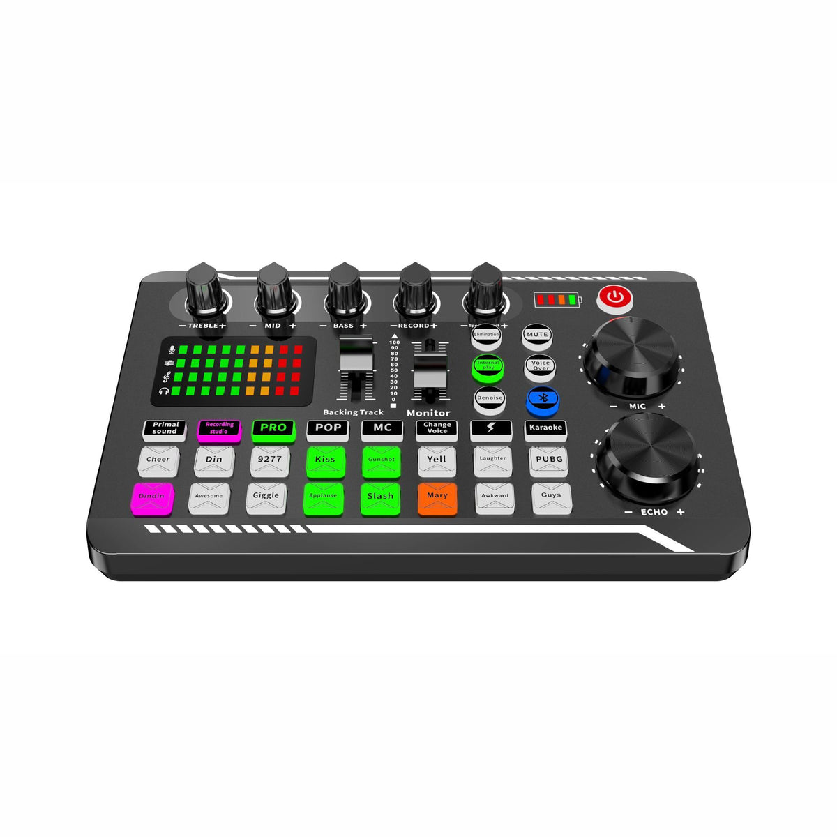 Soundboard,Sound Effects Board,Sound Board,Sound Mixer Board,Bluetooth-Compatible Sound Card with Multiple Sound Effects
