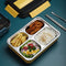 Lunch Box Stainless Steel Bento Box With Insulated Bag and Cutlery,4 Compartments,Big Bento Box for adults and Work,Lunch
