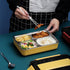 Lunch Box Stainless Steel Bento Box With Insulated Bag and Cutlery,4 Compartments,Big Bento Box for adults and Work,Lunch