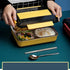Lunch Box Stainless Steel Bento Box With Insulated Bag and Cutlery,4 Compartments,Big Bento Box for adults and Work,Lunch