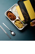 Lunch Box Stainless Steel Bento Box With Insulated Bag and Cutlery,4 Compartments,Big Bento Box for adults and Work,Lunch