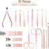 Nail Clippers for Men Women,18 In 1 Stainless Steel Nail Kit Professional Manicure Pedicure Kit Nail Scissors Cuticle Trimmer Nail
