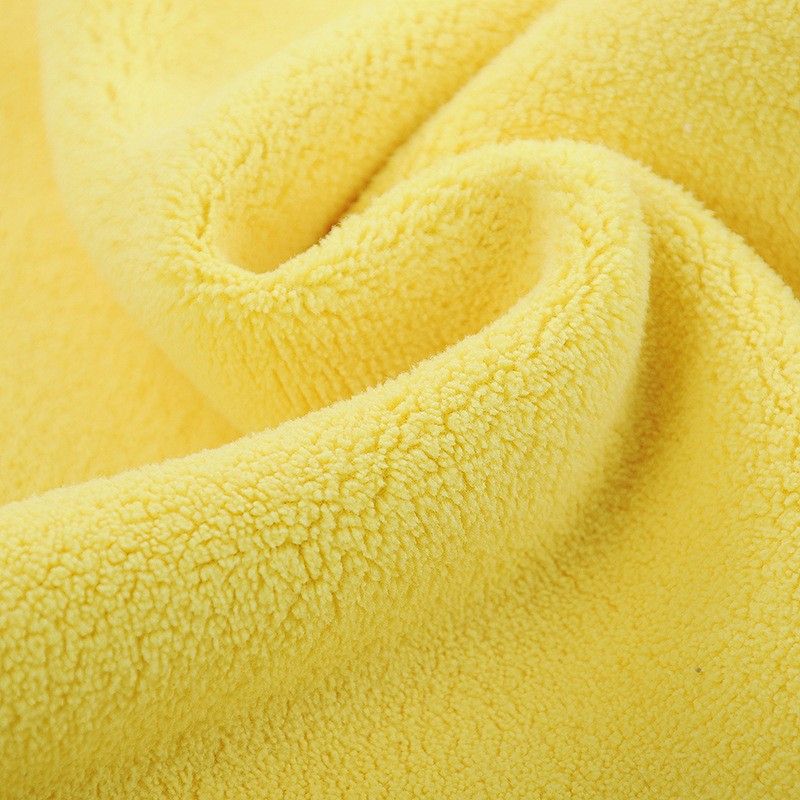 5 Pack Microfiber Cleaning Towels, Thick Quick Drying Dual Layer for Car Washing Polishing Waxing Auto Detailing, (Grey/Yellow)
