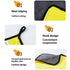 5 Pack Microfiber Cleaning Towels, Thick Quick Drying Dual Layer for Car Washing Polishing Waxing Auto Detailing, (Grey/Yellow)