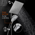 Ultra-Luxury 8" Rainfall Shower Head/Handheld Combo. Convenient Push-Button Flow Control Button for easy one-handed operation.