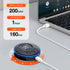 Foot Back and Neck Massager with 8 Modes, Small, for Pain Relief for Home Travel Fitness Room （1 Host 1 Pads）