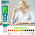 7 in 1 Salinity/Temp Meter0.01 Resolution High Accuracy Water Tester,  for Water Household Drinking, Swimming Pool