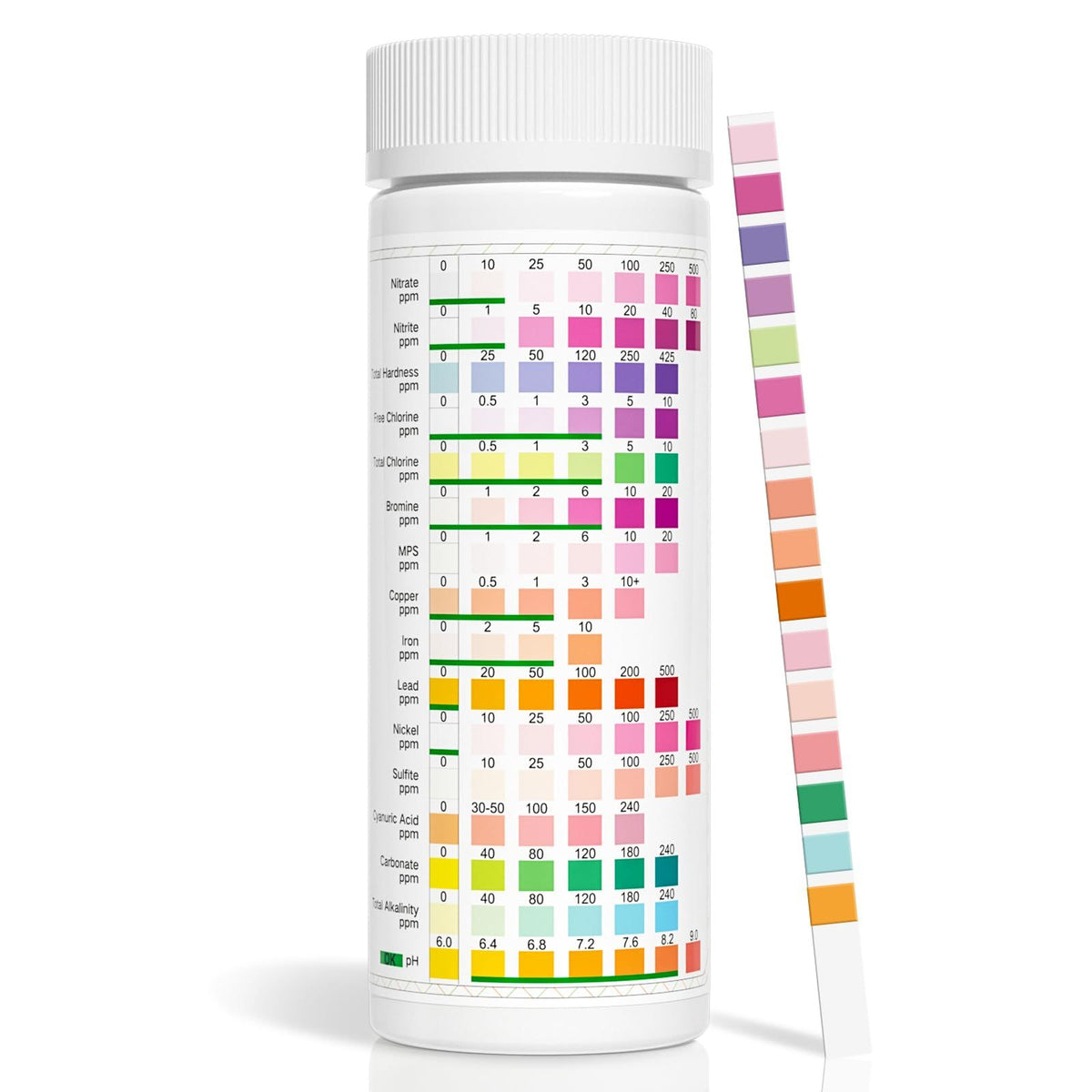 Water Testing Kits for Drinking Water:Water Test Kit, Strips with Hardness,  Lead, Iron, Copper, Chlorine, and More