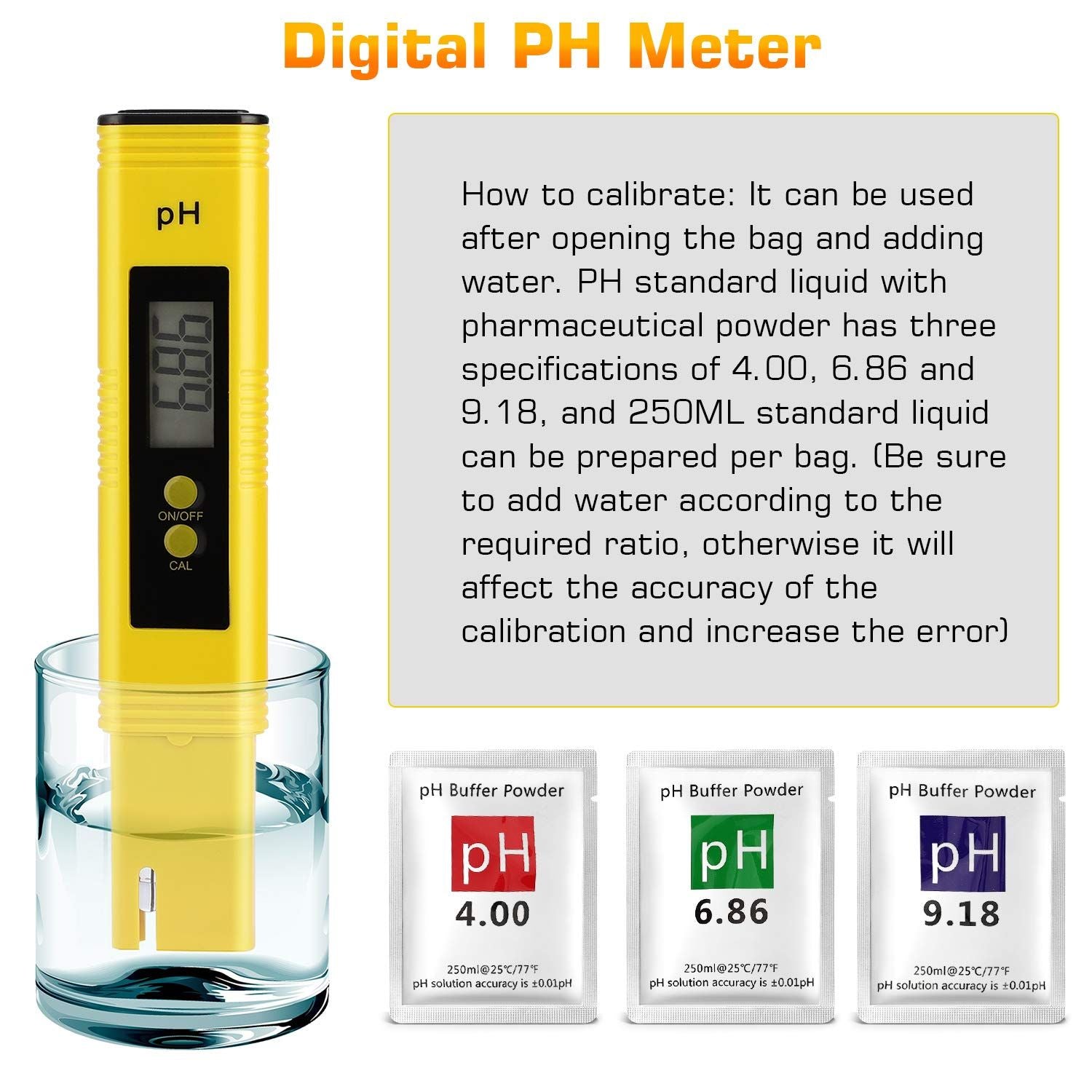 for Household Drinking, Pool and Aquarium Digital Tester Pen Accuracy Pocket Size with Measurement Range for Household Drinking