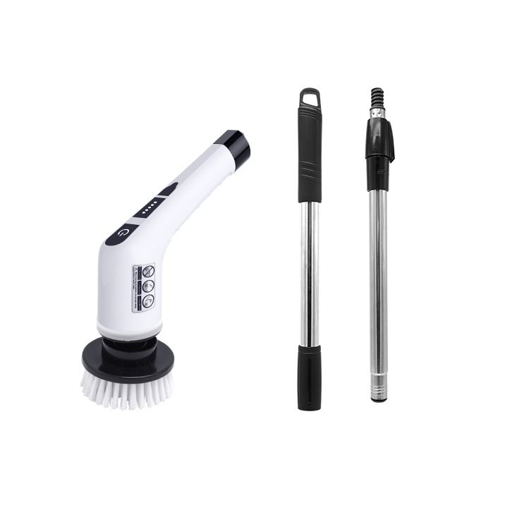 Electric Spin Scrubber, Scrubber Electric Spin Brush Adjustable Extension Handle for Bathroom, Tub, Tile, Floor