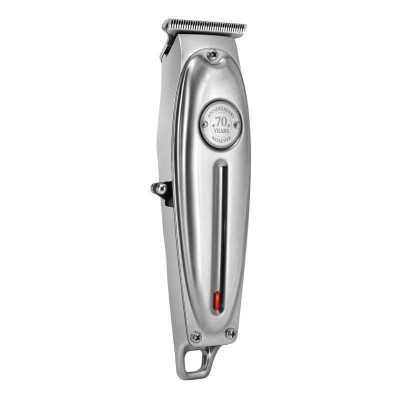 Hair Clipper Trimmer, Metal Hair Clipper Professional Hair Trimmer USB Rechargeable Barber Shop Electric Men' s (Color : Silver)