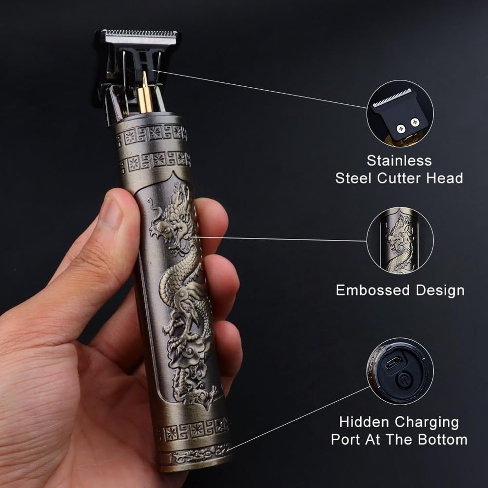 Hair Clippers for Men, Professional Hair Trimmer Cordless Zero Gapped T-Blade Trimmer Rechargeable Beard Trimmer, Mens Gifts