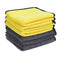 Premium Edgeless Microfiber Cleaning Cloths, 6 Pack| 12” x 12” All Purpose Hand Towels for Car Washing and Detailing