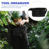 6 bags with single-sided tool bag for convenient storage, garden tool bag, gardening tool waist bag, adjustable with bag