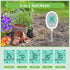 Record keeping of land soil pH tester, 5-in-1 soil temperature, sunlight care, flower pot garden farm lawn