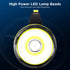 Flashlight, large flashlight, LED searchlight, 2 modes, 1500LM light, portable light, white light, rechargeable