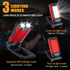LED Magnetic Torch, Portable Foldable Flashlight Inspection Lamp Rechargeable Work Light, 360° Rotating Hook and 270° Folding