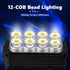 4 Modes Camping Light 1600lm Handheld Lamp, USB Rechargeable Torch Lantern,Outdoor Emergency Flashlight, Solar Heavy Duty Flashligh