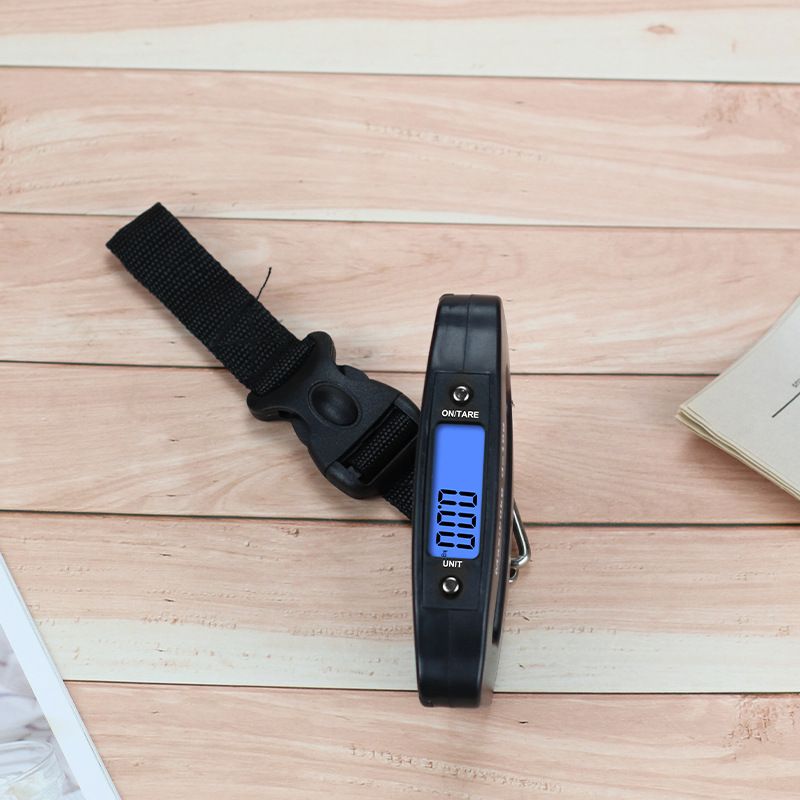 Electronic Travel Hanging Scales with Backlit Display/Tare/Data Hold Function, Handheld Style, Black