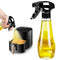 New Oil Sprayer Black Oil Spray Bottle, 200 ml Upgraded Oil Sprayer for Cooking Oil, Glass Oil Spray for Hot Air Fryer