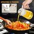 Oil Dispenser and Vinegar Sprayer with 3 Replaceable Nozzle 19.4oz/550ml Glass Cooking Oil Preparation Dispensers