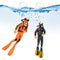 2PCS，Fish Tank Decorations Little Diver Decorative Ornament Floating Pendant for Creative Fish Tank Accessories