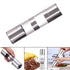 2 in 1 Salt and Pepper Grinder, Stainless Steel salt Grinders and Pepper Mill Set with Adjustable Ceramic Rotor