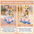 Interactive Dog Toys, 6.5*5In Interactive Dog Toys Pig with Recording & Music Modes, Rechargeable Moving Squeaky Dog Chew Toys for Small Medium Large Dogs