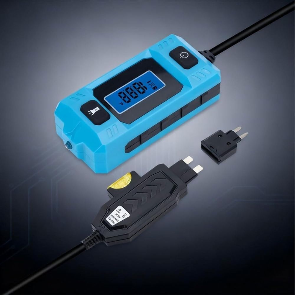 Automotive Circuit Fault Probe Tester, Blade Fuse Tester with LED Display Up to 48V, Car Circuit Current Amp Checker for Fuse Box Diagnostics