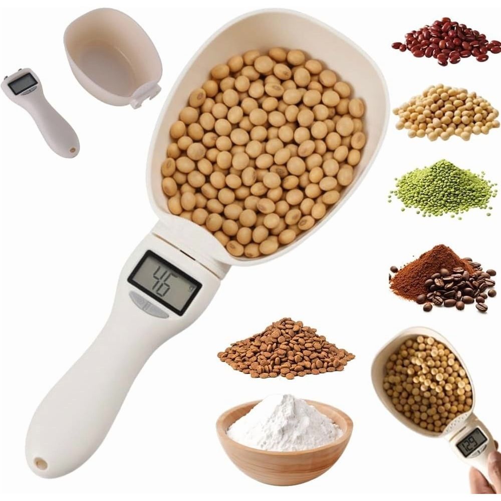 Electronic Measuring Spoon with Digital Conversion & LCD Display, 800g/0.1g High Precision Adjustable Weighing Scoop, Portable Kitchen Gadget.
