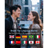 AI Translation Earbuds Real Time, 144 Language Translator Earbuds with Bluetooth 6.1, 4-in-1 & Translation Headphones, Includes Charging Cradle.