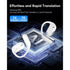 AI Translation Earbuds Real Time, 144 Language Translator Earbuds with 80 Hours Battery & Charging Cradle, 3-in-1 Translating Device