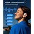 AI Translation Earbuds Real Time, 144 Language Translator Earbuds with 80 Hours Battery & Charging Cradle, 3-in-1 Translating Device