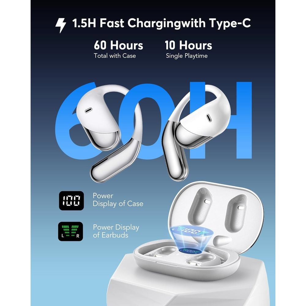 AI Translation Earbuds Real Time, 144 Language Translator Earbuds with 80 Hours Battery & Charging Cradle, 3-in-1 Translating Device